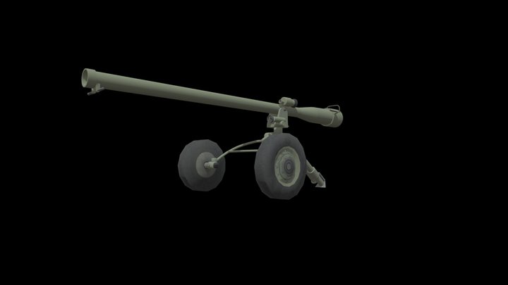 M60 Recoilless Rifle (Low-Poly) – Free 3D Model STL