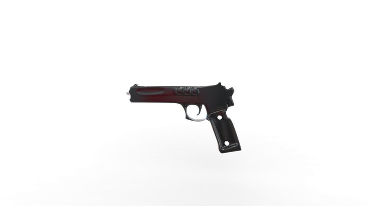 Pistol for games (Free) 3D Model