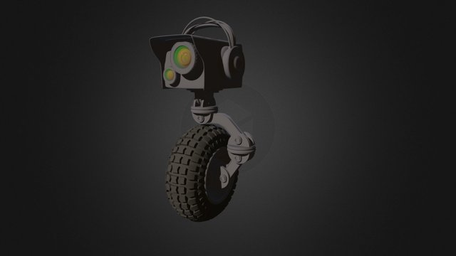 Monocycle robot 3D Model