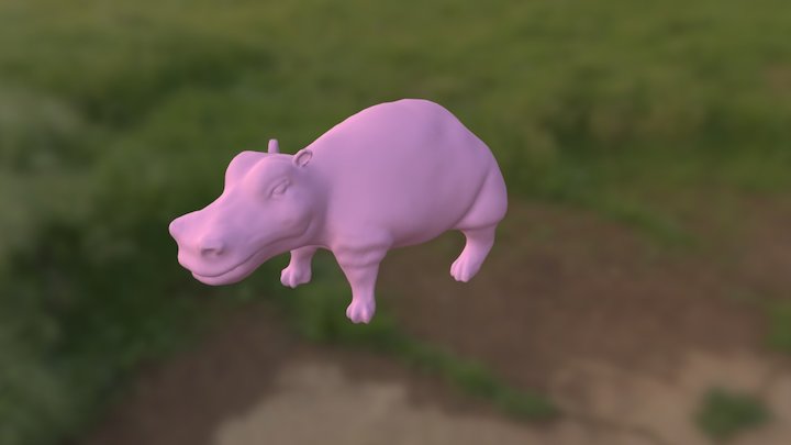 Hippo-chan 3D Model