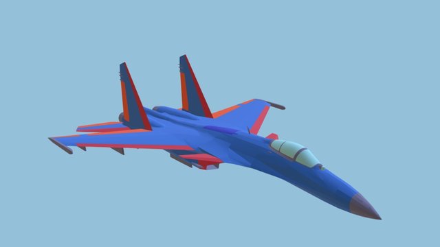 SU-37 Terminator 3D Model