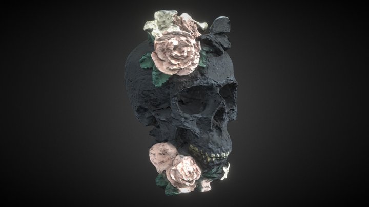 Flower Skull | Photogrammetry 3D Model