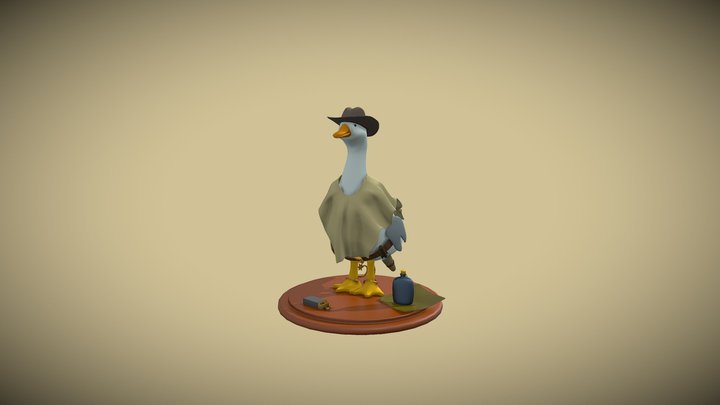 Duck Cowboy 3D Model