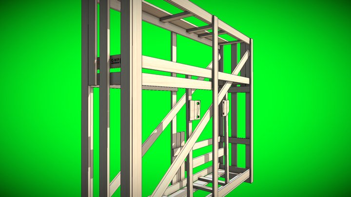 Pinewood-Crate-Box 3D Model