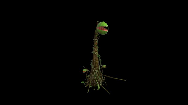 Snapping Venus flytrap GLB test Embed test 1 3D Model