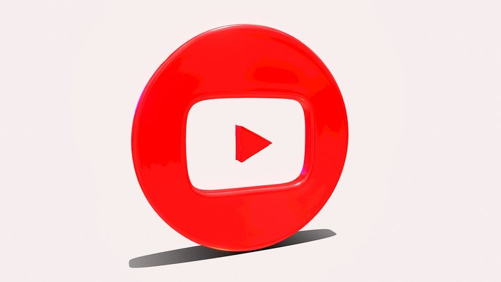 Youtube Button 3D Model