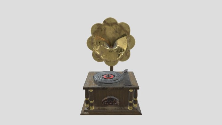 Old Phonograph 3D Model