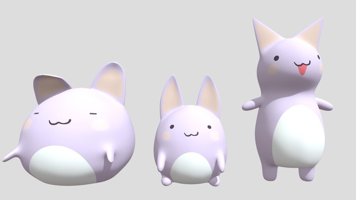Theo! Tenma Maemi's Cat from Phase Connect! 3D Model