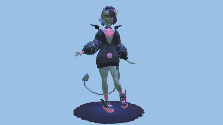 [Stylized Character] Zambiie 3D Model