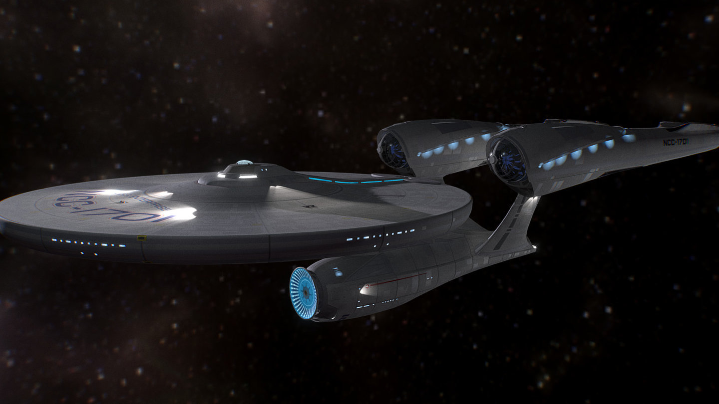 USS Enterprise (2009) - 3D model by michaelwileyart [438d280] - Sketchfab