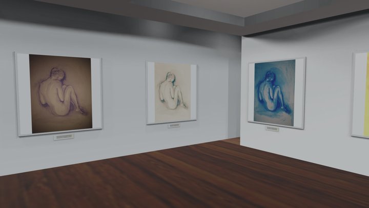 NFT 3D Art Gallery - Luciano Robur 3D Model