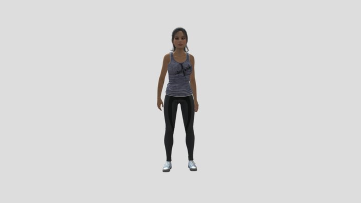 Strong woman 03 3D Model