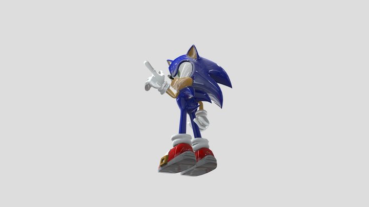 Sonic model animation 3D Model