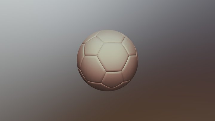 A Football 3D Model