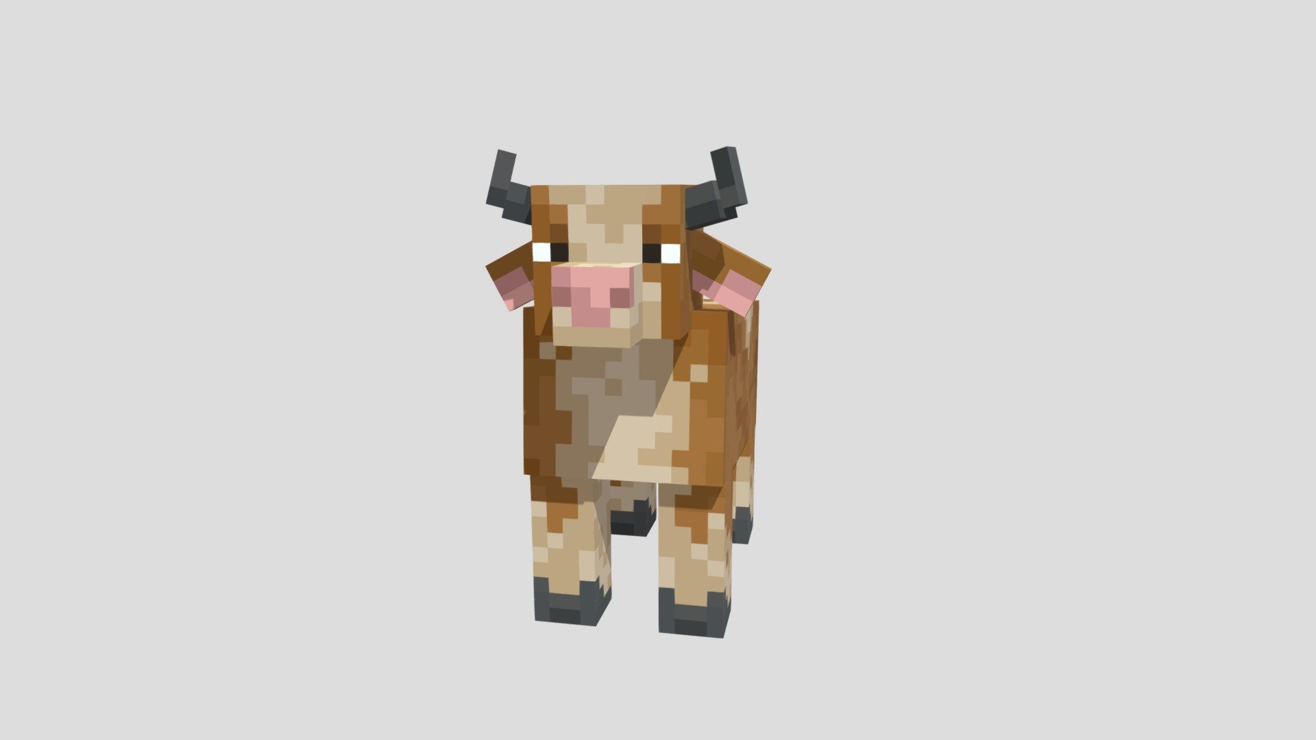 My Version Of A Minecraft Cow 3d Model By Lycanstarart 438f909