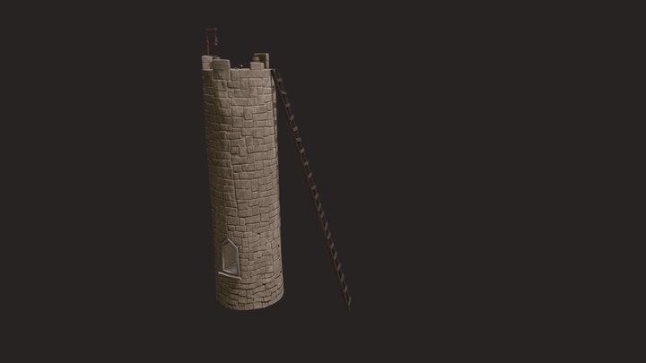 Medieval Tower 3D Model