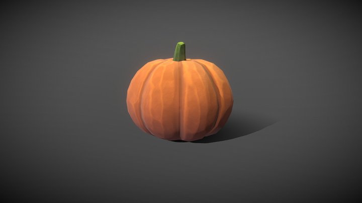 Stylized Pumpkin 3D Model