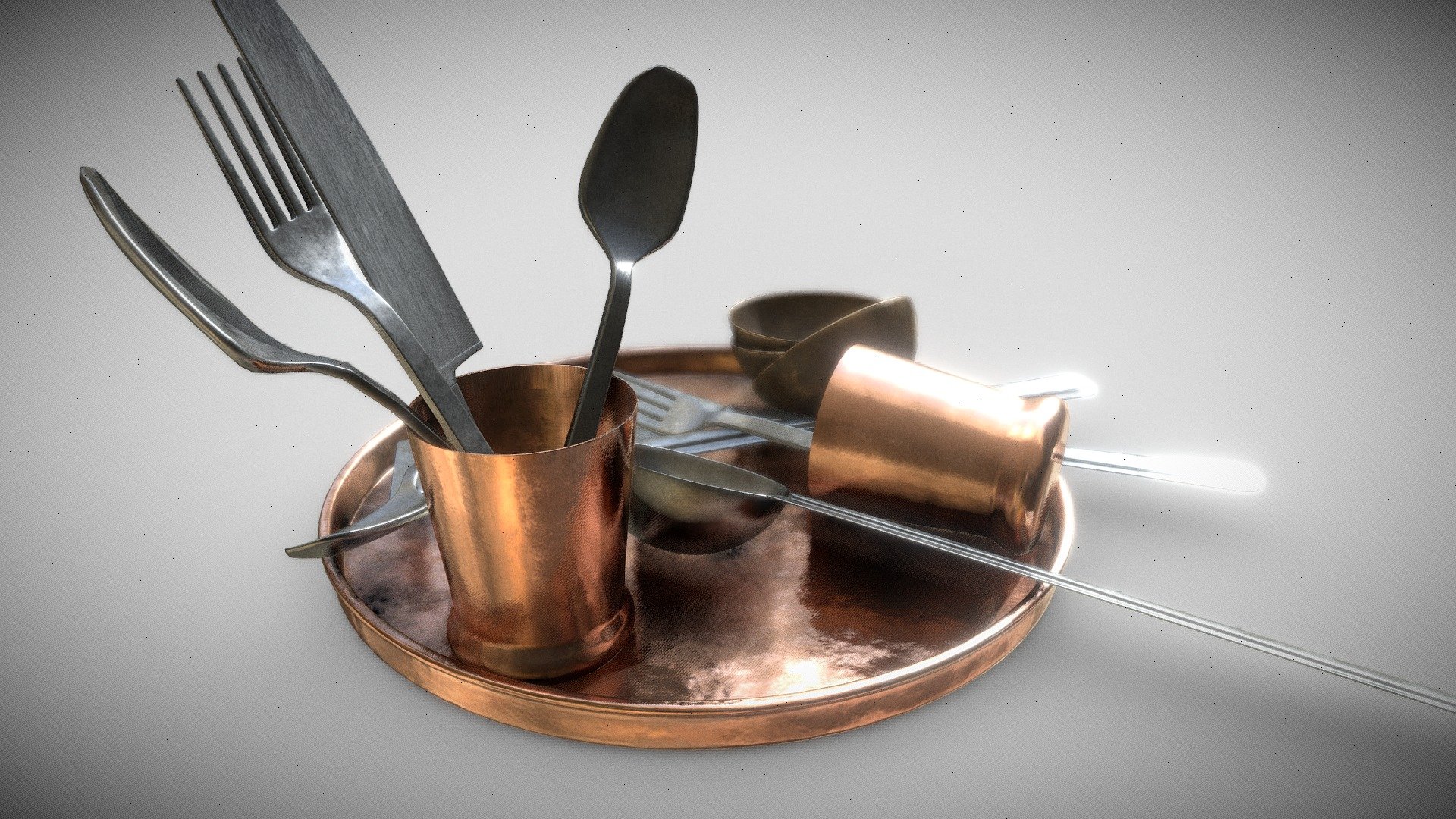 Indian Utensils Buy Royalty Free 3d Model By Rajatnidaria [43901d5