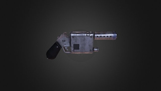 Rey's Blaster 3D Model