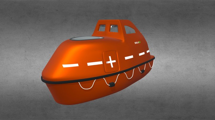 lifeboat free fall 3D Model