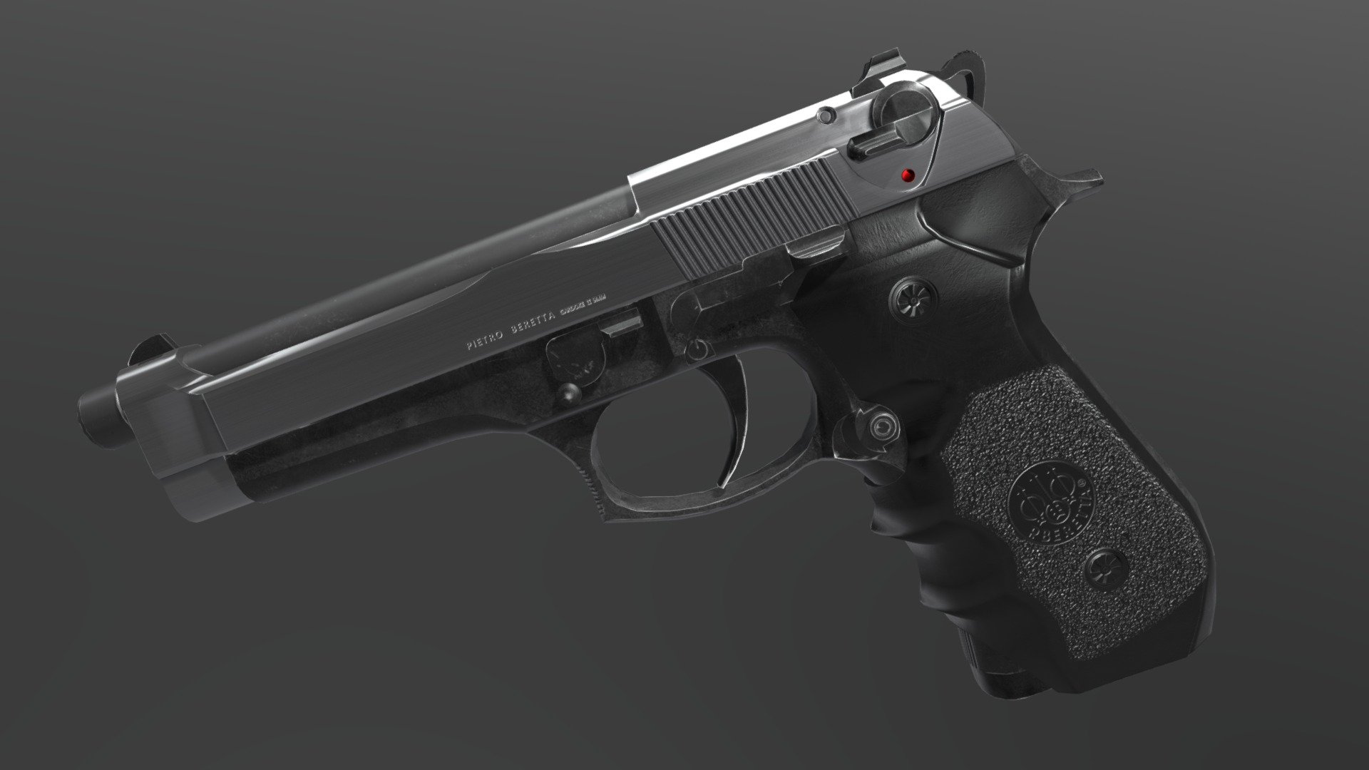 Beretta 92G - 3D model by Yi Zhai (@kjhjbhk) [4391e45] - Sketchfab