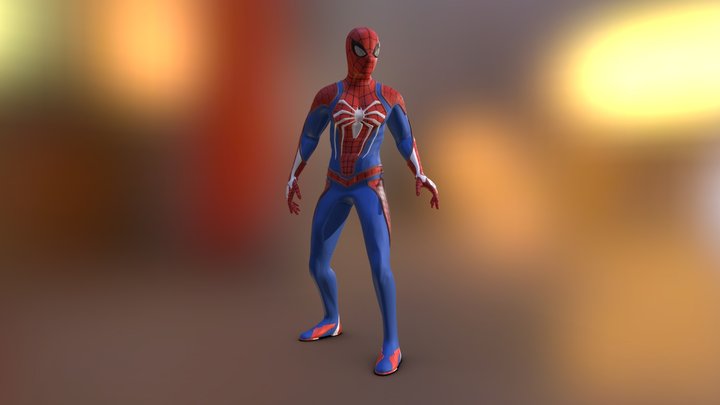 Spider-Man Advanced Suit PS4 3D Model