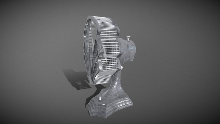 Art Deco Fan (Revised) 3D Model