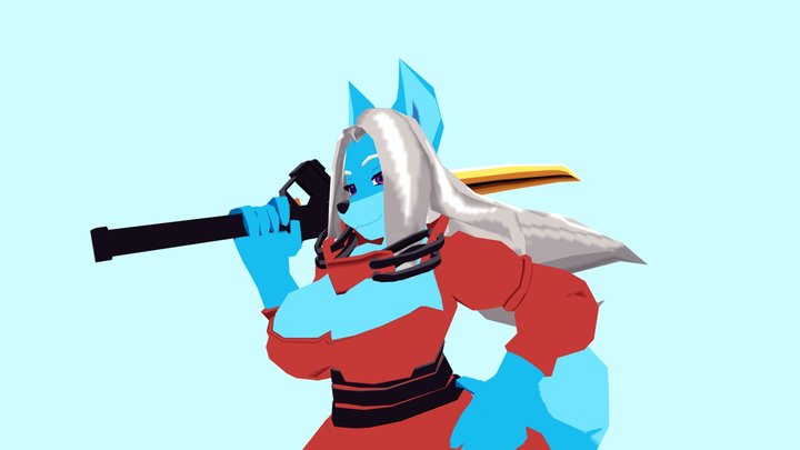 Saphira! Low-Poly Model Commission 3D Model