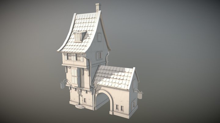 Medieval House 3D Model