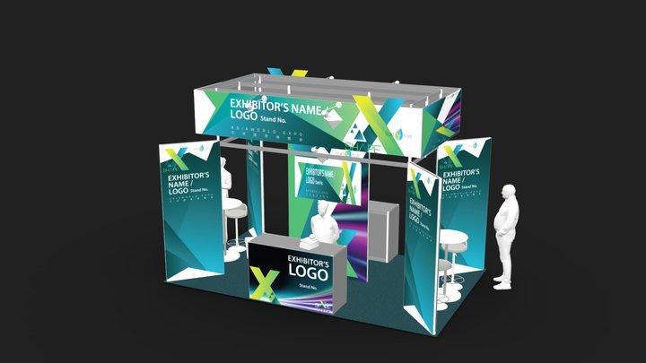 S03a_ShapeX2025__premium_booth_15sqm_version_v00 3D Model