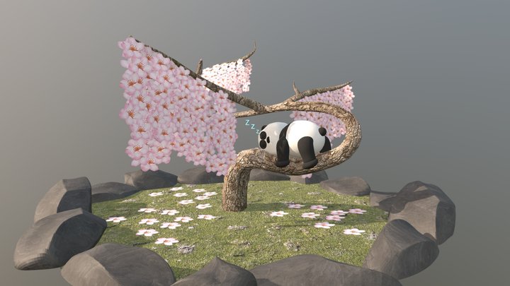 Cherry Blossom Bonsai 3D Model