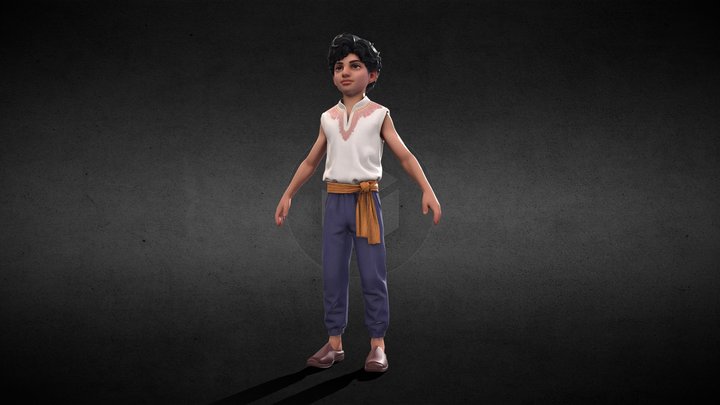 Stylized Moroccan Boy Character – Tier I