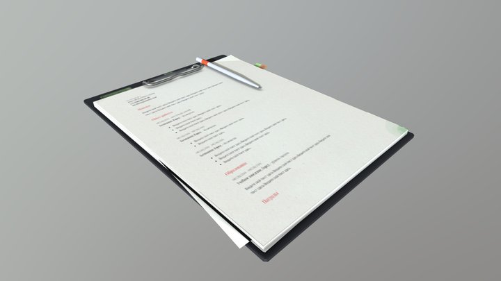 Tablet folder 3D Model