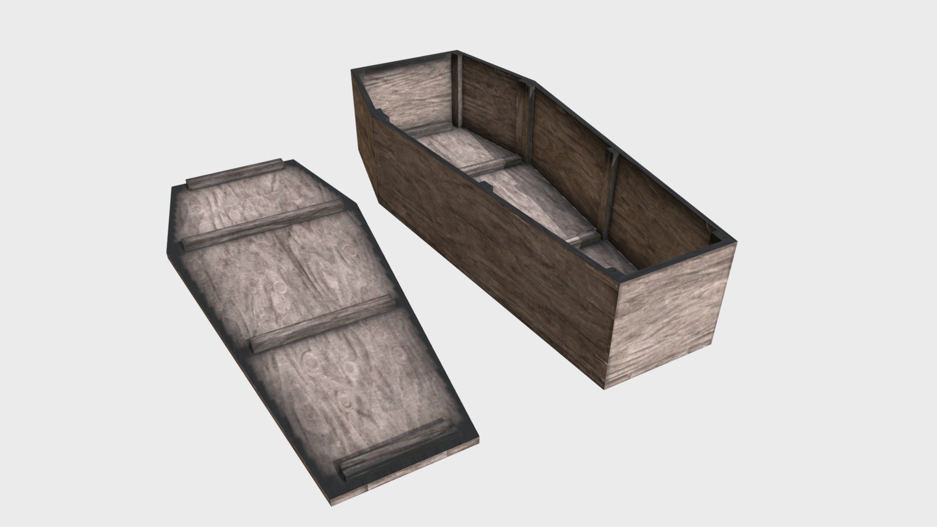 Rustic coffin