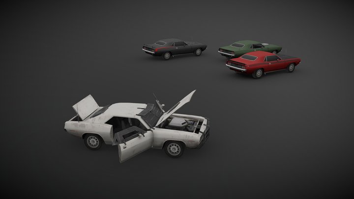 '70 Plymouth Barracuda 3D Model