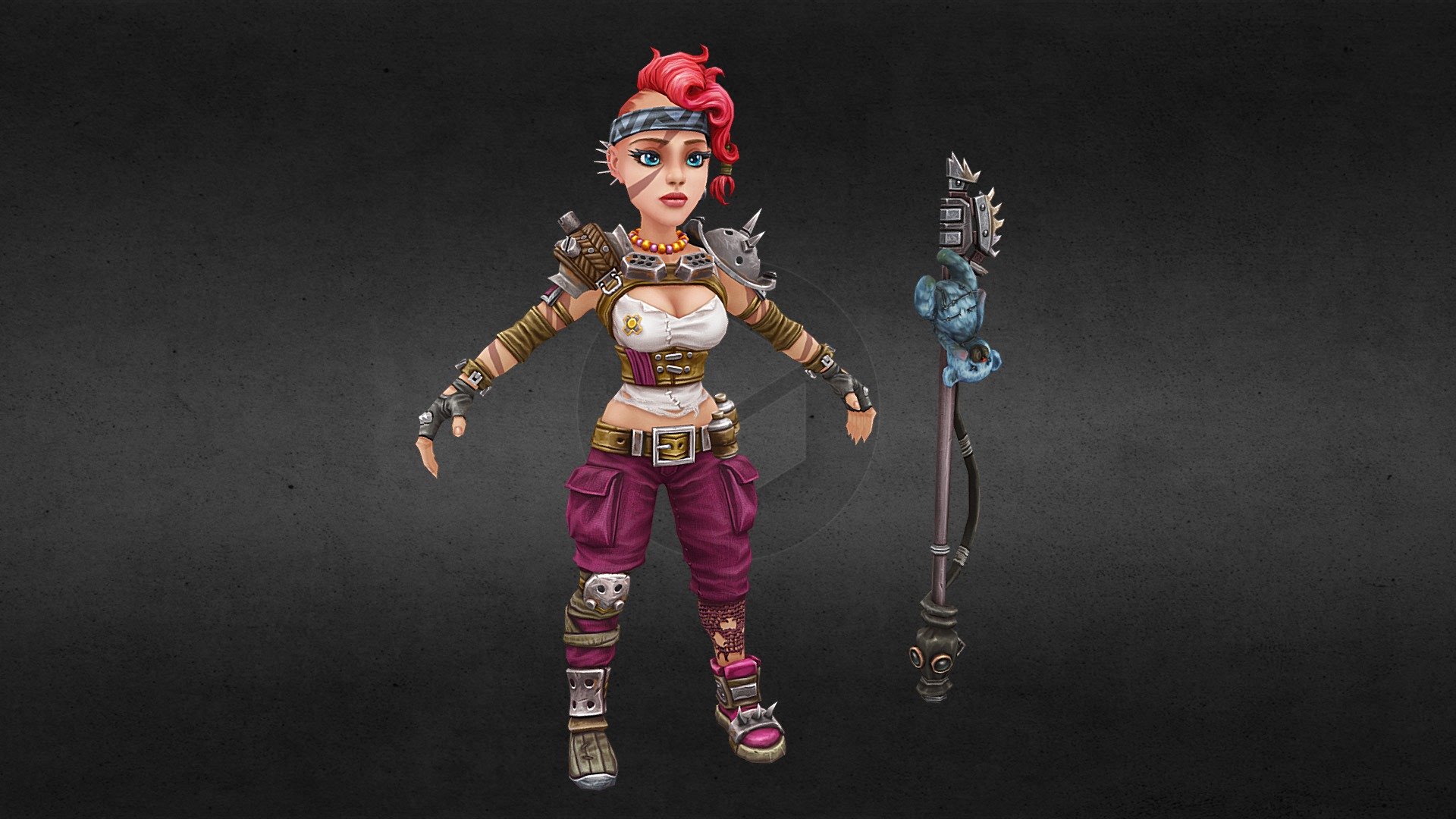 Girl_rider - 3D model by CC (@ccsf) [4397ec1] - Sketchfab