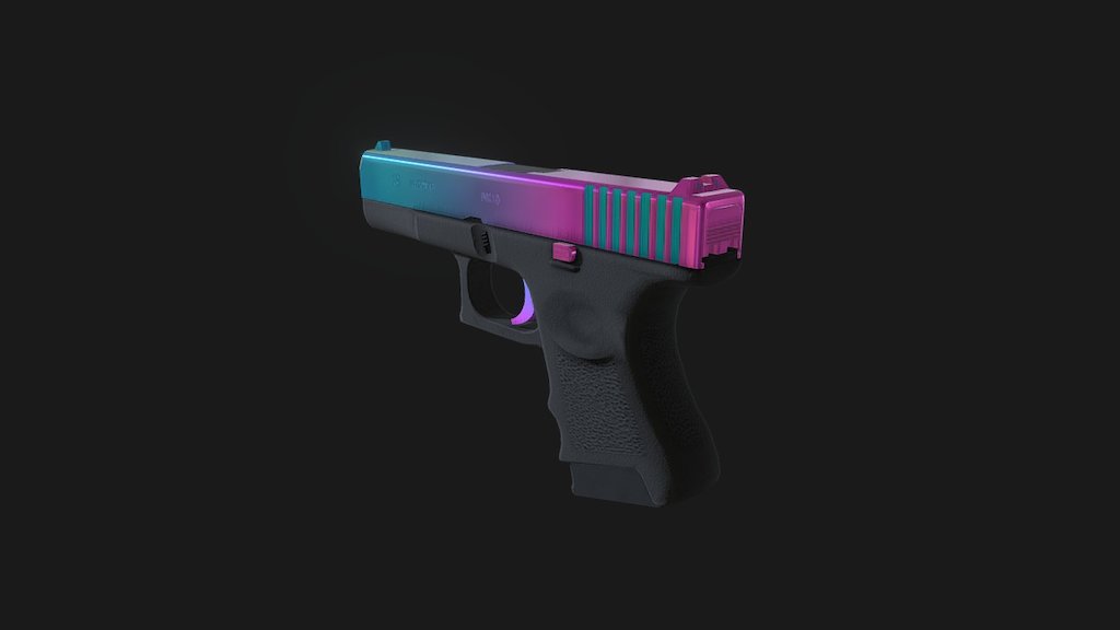 Csgo Glock 18 Neon Fade 3d Model By Fewes17 Fewes17 439857a