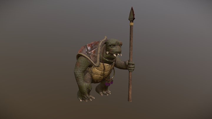 Warrior Turtle - Textures 3D Model