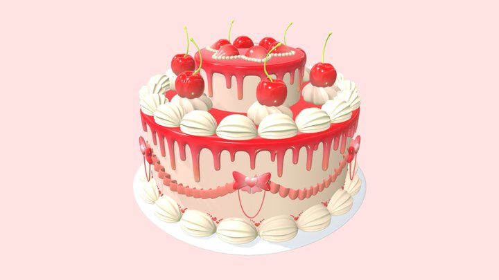 birthday cake 3D Model