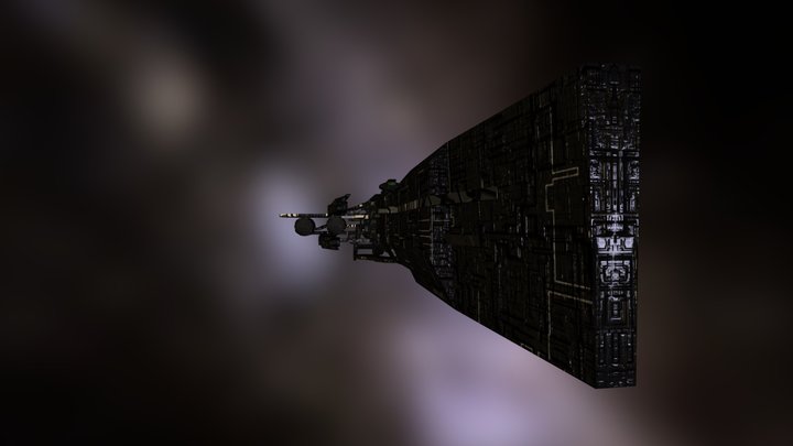 Carmen Class Super Battleship Hull 3D Model