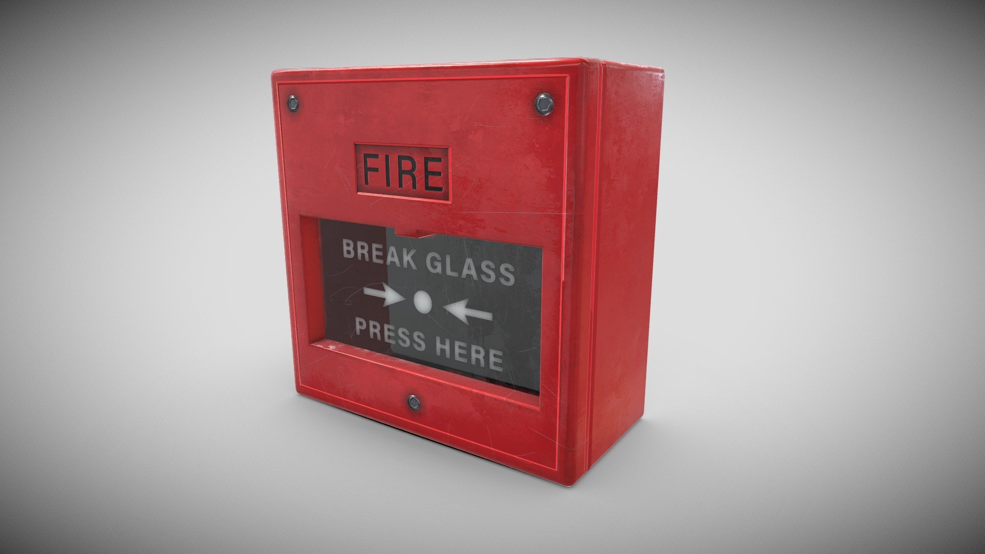 Fire alarm box Buy Royalty Free 3D model by Sousinho [439a495