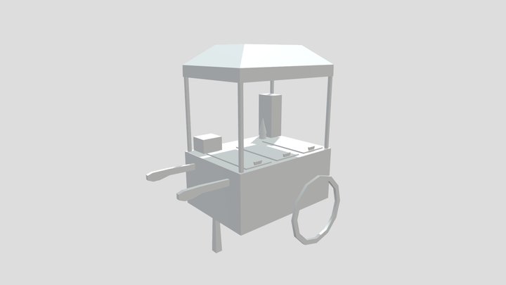 Food Cart 3D Model