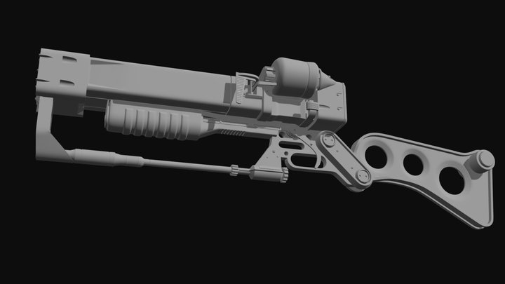 Laser Rifle 3D Model