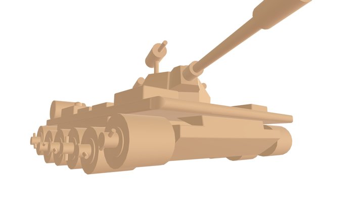 Costelow Johnathan Project 1 Tank FBX Final 3D Model
