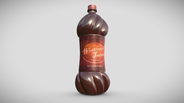 Weathered Tavern  - Drink Advertisement Project 3D Model