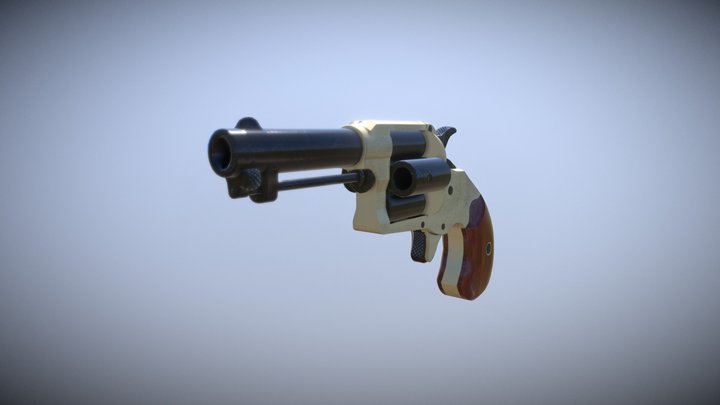 Colt House Revolver "Cloverleaf" 3D Model