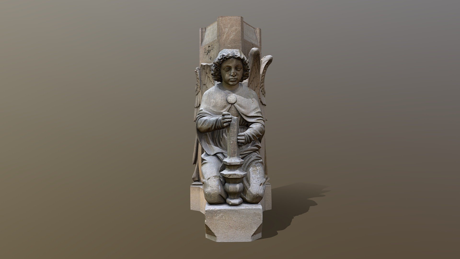 Angel statue / Socha anděla - Download Free 3D model by David Spáčil ...