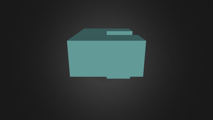 Green Puzzle Cube Part 3D Model