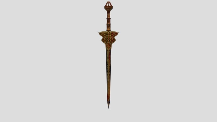 Old Golden Sword By LabSleep 3D Model