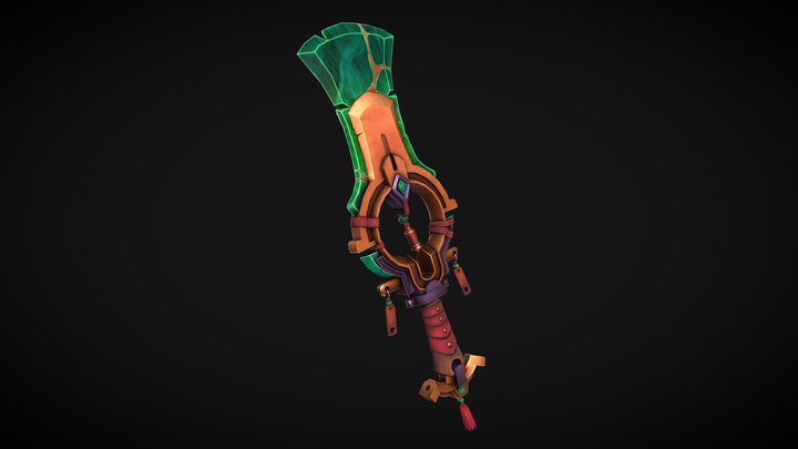 The Yokai Catcher || Sword Fantasy Stylized 3D Model